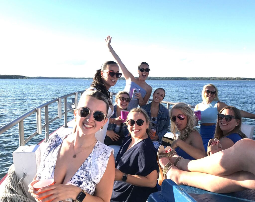 Bachelorette party cruise on American Beauty II in Sag Harbor.