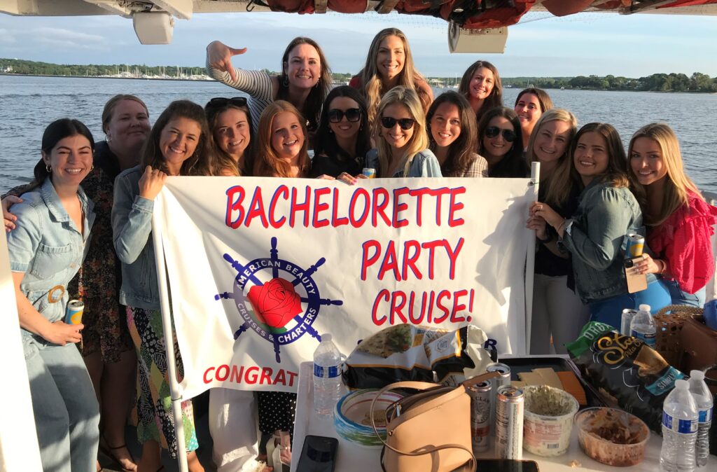 Bachelorette party cruise on American Beauty II in Sag Harbor.