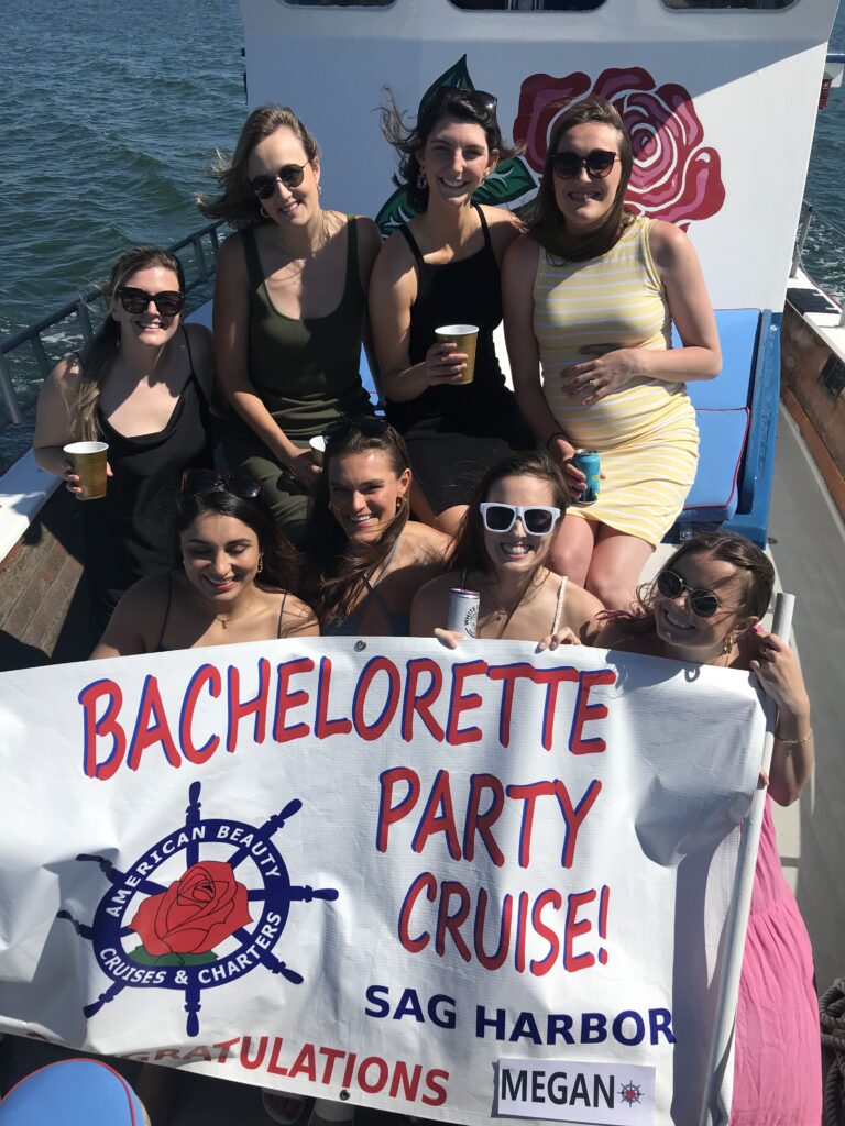 Bachelorette party cruise on American Beauty II in Sag Harbor.