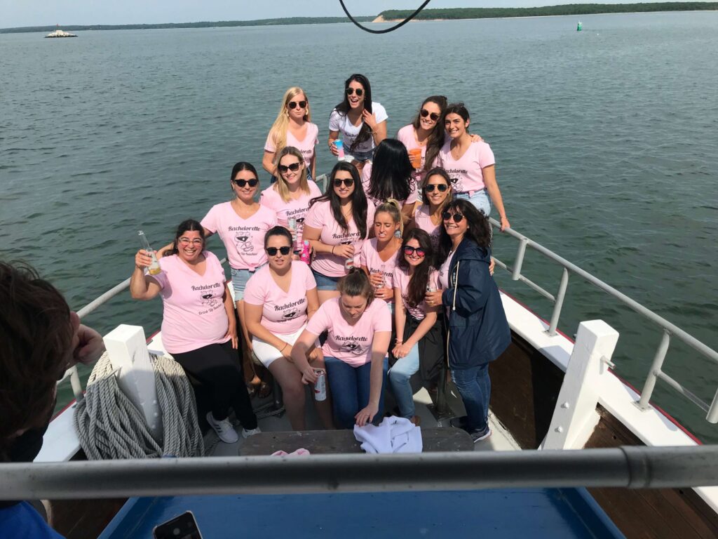 Bachelorette party cruise on American Beauty II in Sag Harbor.